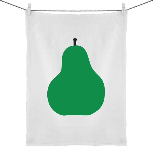 Tea Towel | Green Pear Enzo Mari