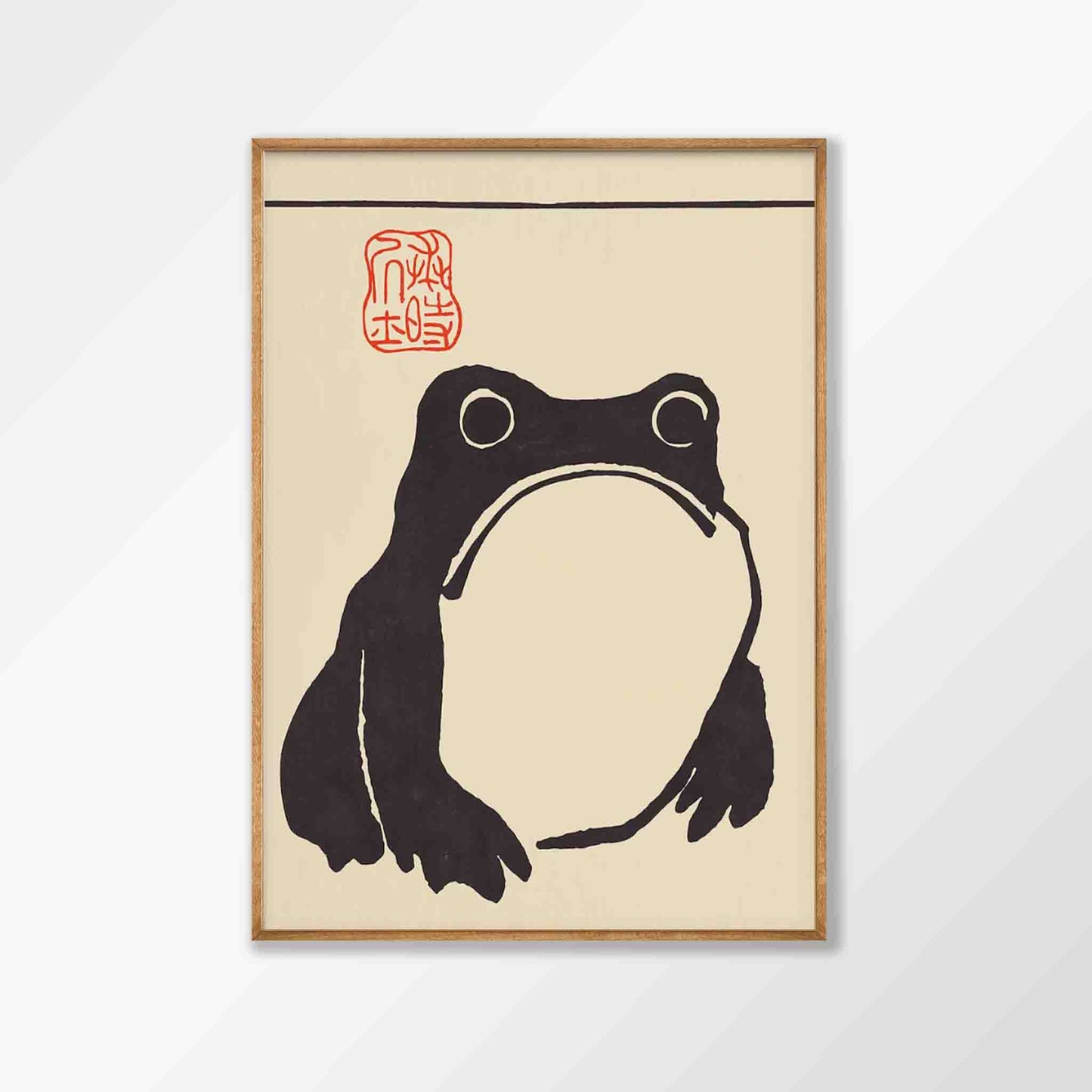 Vintage Japanese Frog Poster