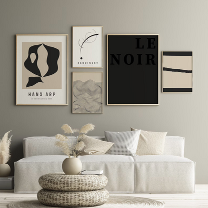 Abstract Noir | Gallery Wall