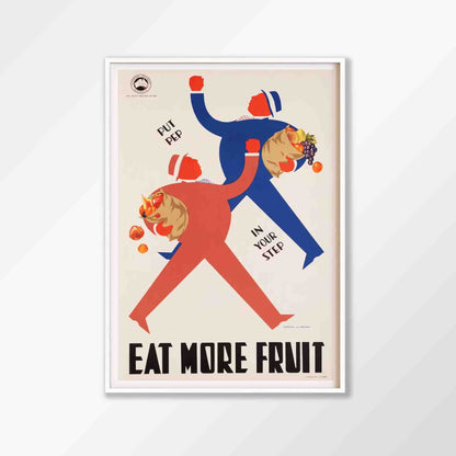 Eat More Fruit Vintage Poster