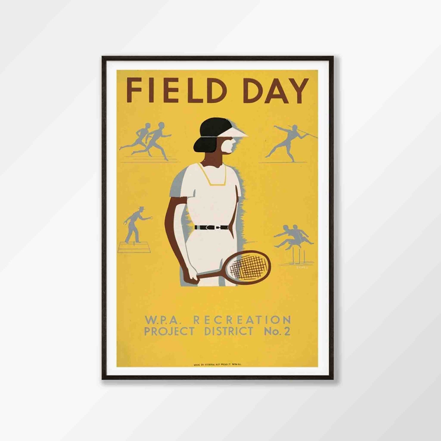 Field Day Vintage Tennis Poster