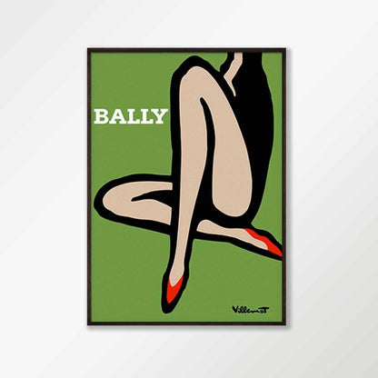 Green Legs for Bally by Bernard Villemot