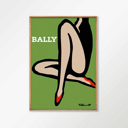 Green Legs for Bally by Bernard Villemot