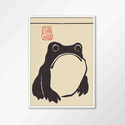 Vintage Japanese Frog Poster