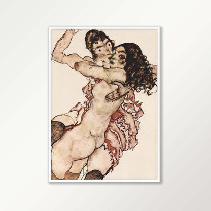 Lovers by Egon Schiele