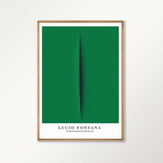 Lucio Fontana Concetto Exhibition Poster