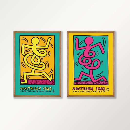 Montreux 83 Pair by Keith Haring