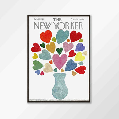 Valentines Day New Yorker Magazine Cover 1973
