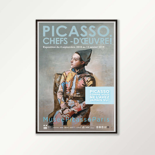 Picasso Chef D'oeuvre Exhibition Poster