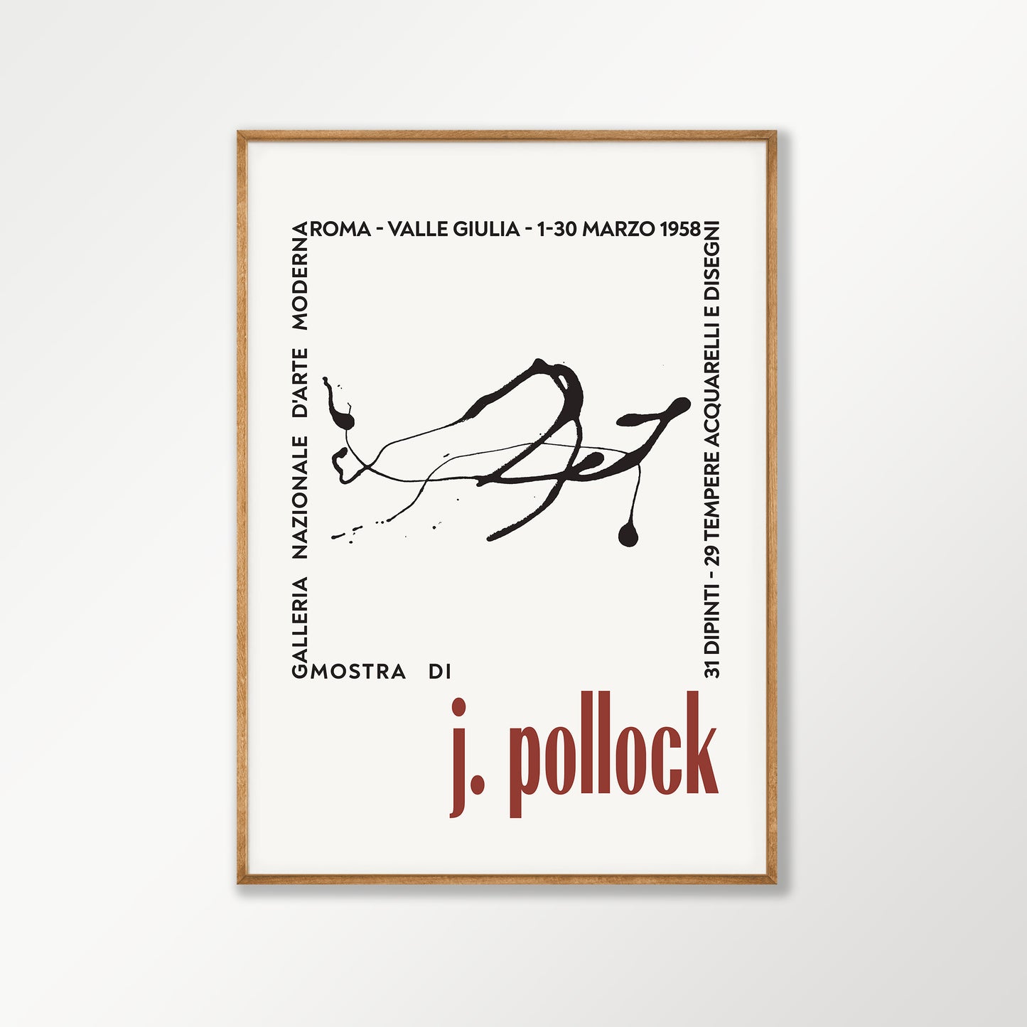 Jackson Pollock Exhibition Print
