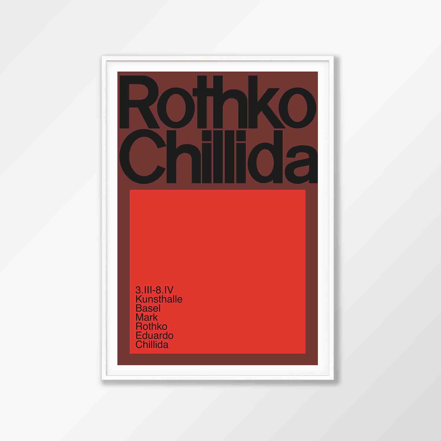 Rothko Chillida Exhibtion Poster
