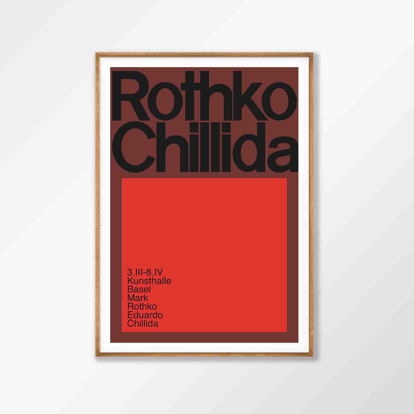 Rothko Chillida Exhibtion Poster