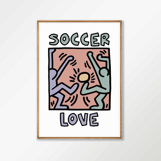 Soccer Love by Keith Haring