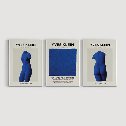 Yves Klein 3x Poster Set